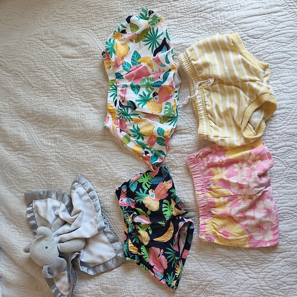 The Children's place and Easy Peasy summer short and short bundle 12-18 mo